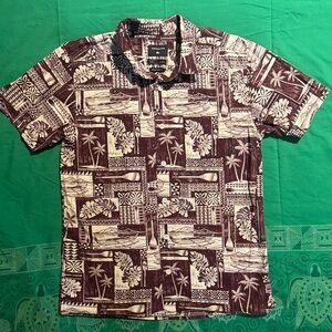 Quicksilver youth aloha shirt size large